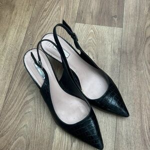 Elegant Black Slingback Heels